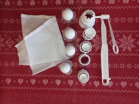 Cukrárenské vrecko so špičkami + vykrajovátka, 