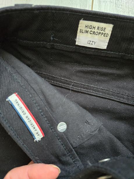 Čierne rifle veľ. 27 zn. tommy jeans, tommy hilfiger,26