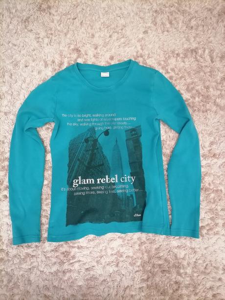 Tyrkysové tričko s.oliver, s.oliver,164