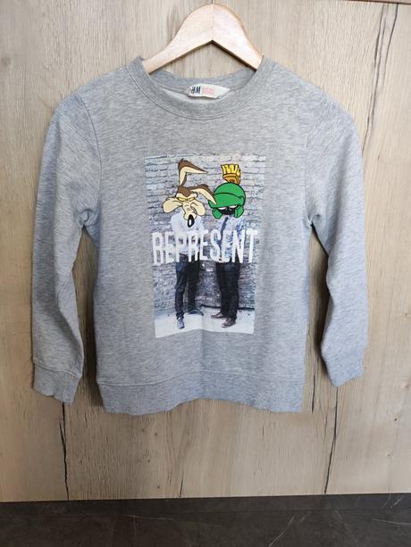 Bavlnená mikina, h&m,140