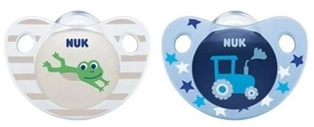 Nuk cumlík trendline silikónový 6-18m, 2ks, nuk