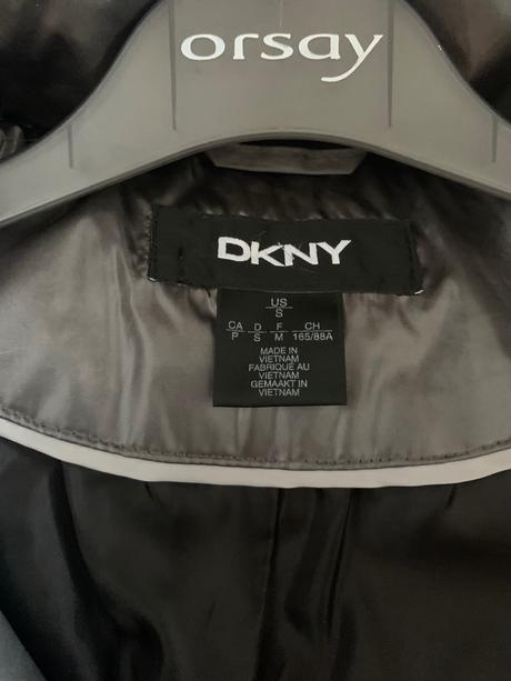 Dkny tmavošedá zimná bunda velk.s, dkny,s