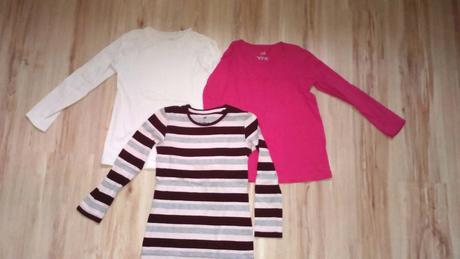 Dievčenské trička s dl.rukávom - 128, kik,128