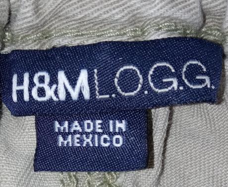 Chlapčenské béžové rifľové kraťasy h&m (4-5 r.), h&m,110