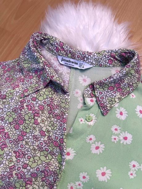 Crop blúzka, stradivarius,l