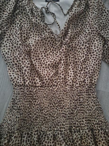 Letné leopardie šaty, sinsay,m