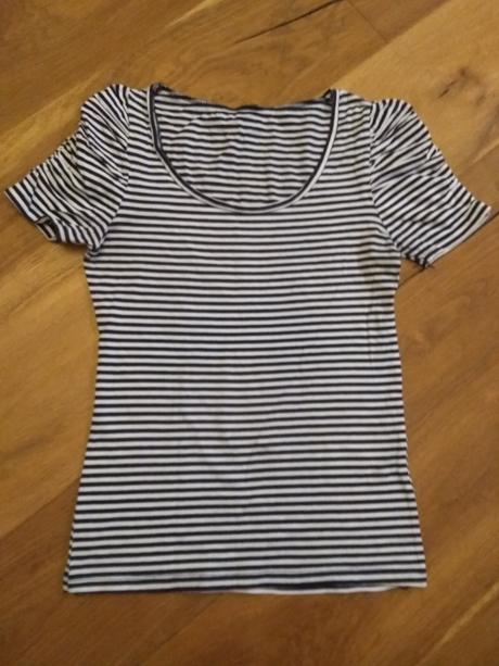 Pásikavé tričko s krátkym rukávom, m