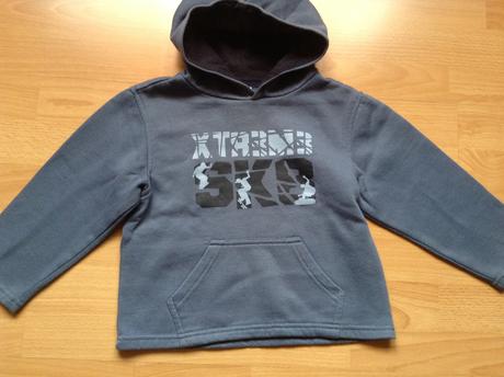 Modro-sivá mikinka s kapuckou, 4-5r., ladybird,110