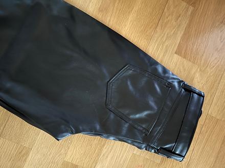 Koženkové nohavice, h&m,140