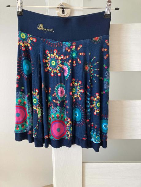 Desigual, suknička pružná,bavlnená-36/38, desigual,36
