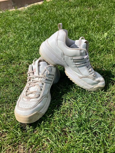 Biele športové voľnočasové tenisky fila platforma, fila,41