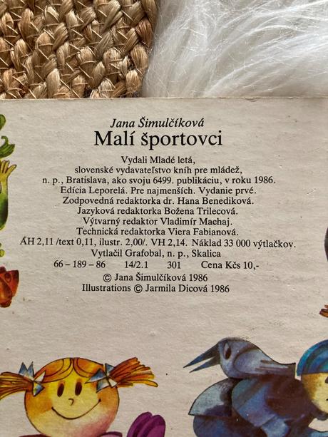 Malí športovci jana šimulčíková (1986),