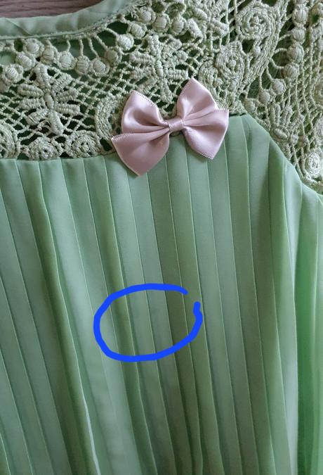 Krásne plisované šaty, h&m,110