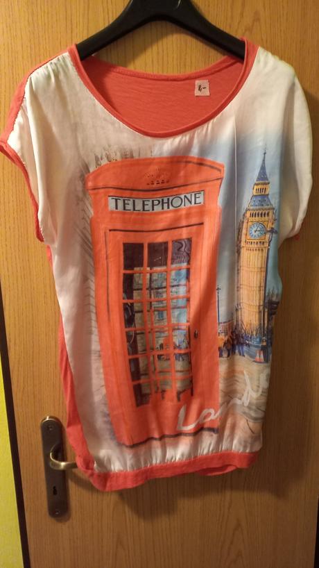 Ružové tričko s tel.budkou vel.l, l