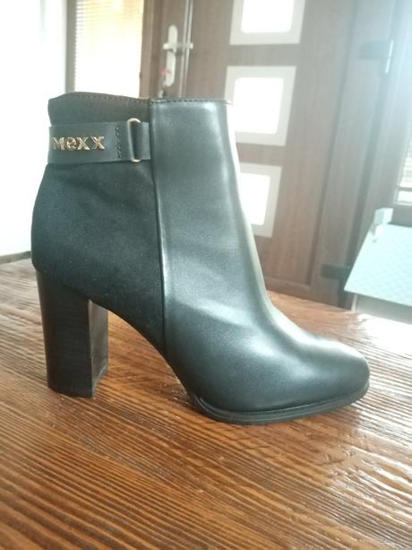 Dámske členkové čižmy., mexx,39