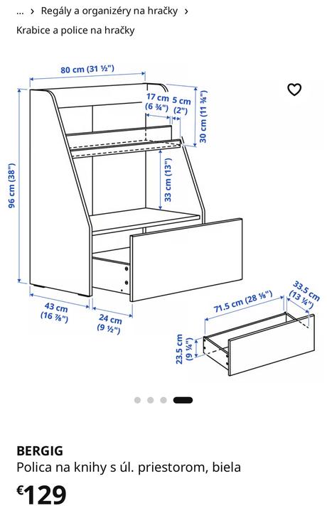 Regal na hracky ikea, 
