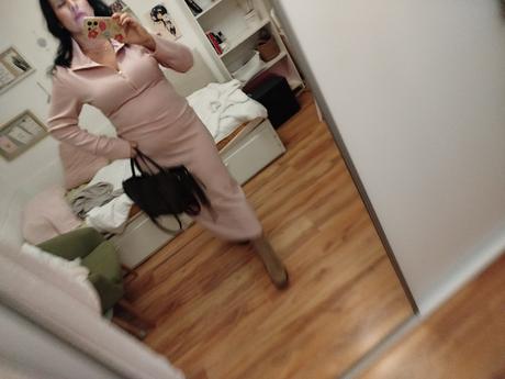 Ružové teplákové saty, xl