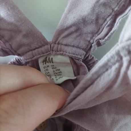 Ľanové šaty pre bábätko, h&m,74
