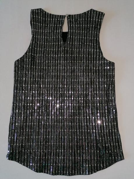 Tričko strieborne trblietavé, f&f,s