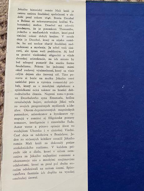 Krásna stará retro kniha malí králi mór jókai 1976, 