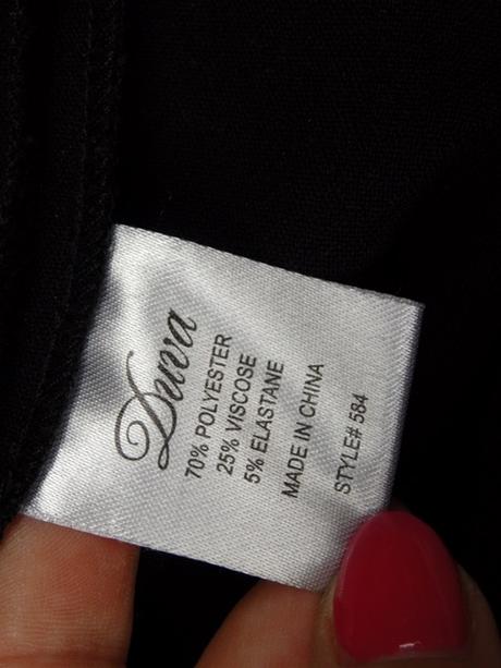 Čierne strečové šaty, diva,36