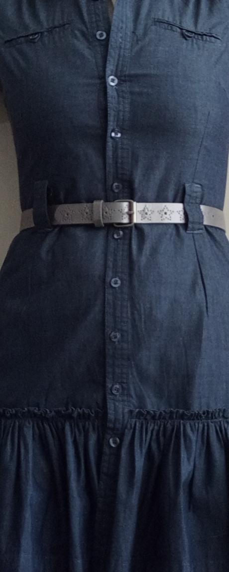 Krásne riflové šaty xs/160cm (už s poštou), 158