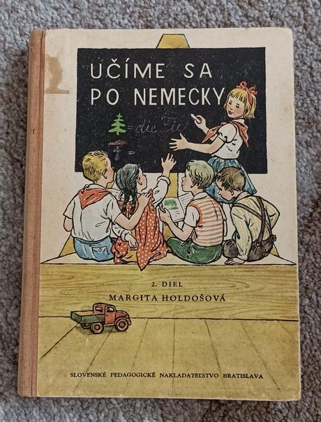 Retro kniha učíme sa po nemecky, 