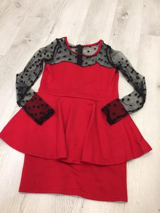 Šaty so sieťkovými rukávmi, xs