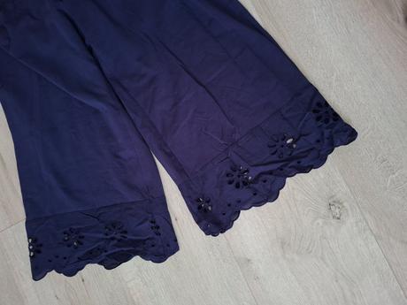 Nohavice culottes s výšivkou, tchibo,44 / 46
