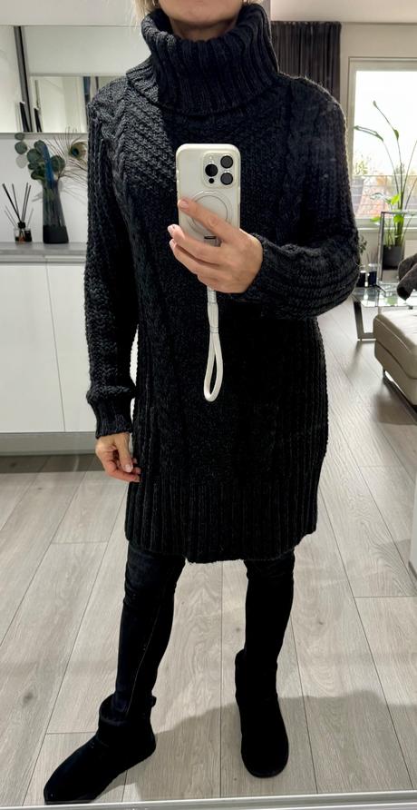 H&m pletene zimne saty / dlhy rolak, h&m,m