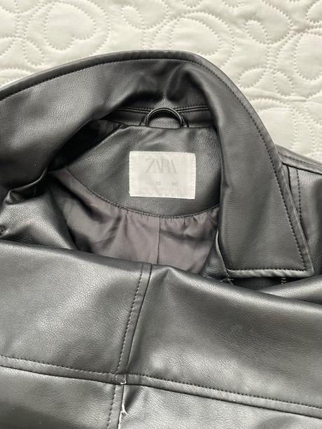 Bunda kožená zara čierna, zara,140