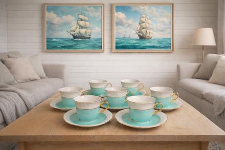 Nádherné šálky thun czechoslovakia, 