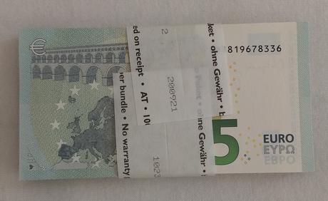 5 euro bankovky 2013 unc balíček, 