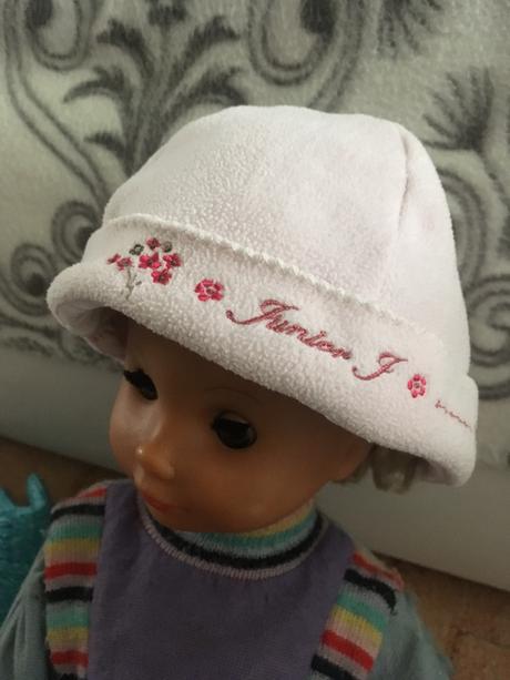 Flisová čiapočka s víšivkou, podšitá, hrubá 3-6 m, 68