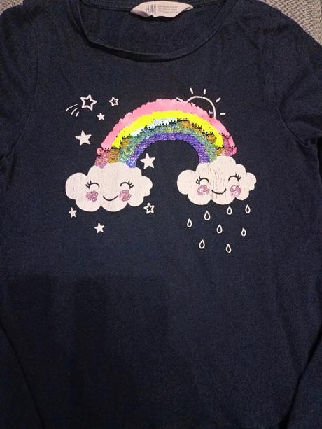 Šaty s aplikáciou 134/140, h&m,134