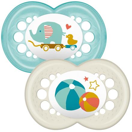 Mam silikónový cumlík original 2ks, 6m+, mam