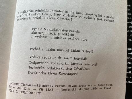 Neodpočívaj v pokoji prvé vydanie 1974,