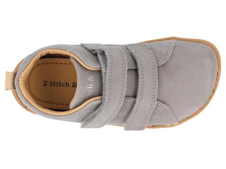 Stitch & walk - kožená obuv marina grey, 26 / 31 / 33