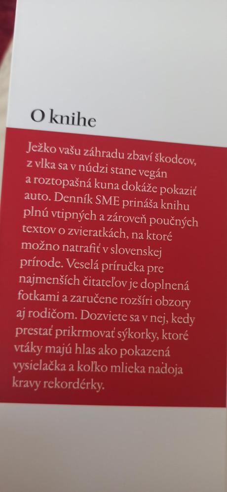 Malá kniha o zvieratách, 