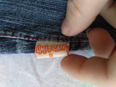 Riflové šaty s vyšívanými kvetinkami, 68