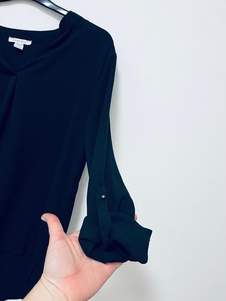 Elegantná čierna blúzka amisu vel m, amisu,m