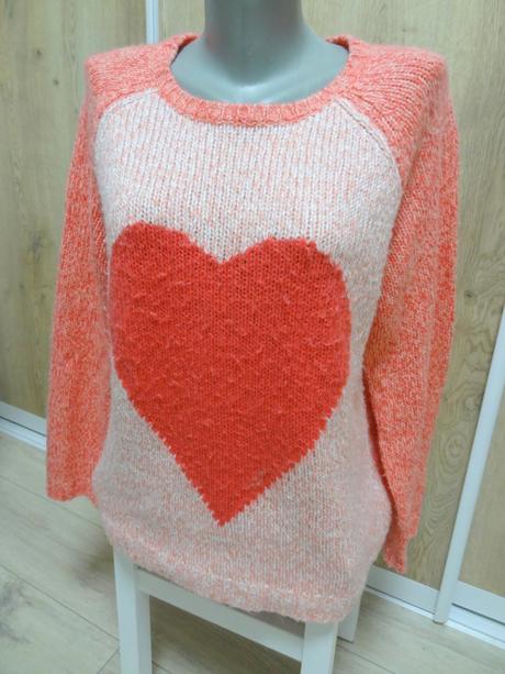 Dámsky pulover so srdcom, atmosphere,l