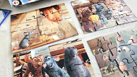 Puzzle ravensburger disney, ratatouille, 4x puzzle,