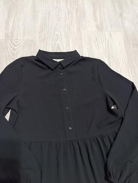 Čierna tunika/šaty, h&m,146