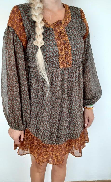 Boho šaty, pull&bear,s