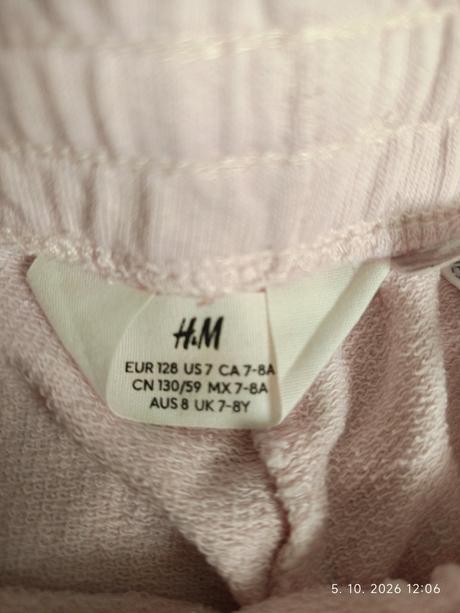 Tepláky, h&m,128