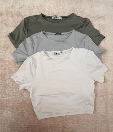 Fb sister set 3x elastické crop topy, fishbone,xs