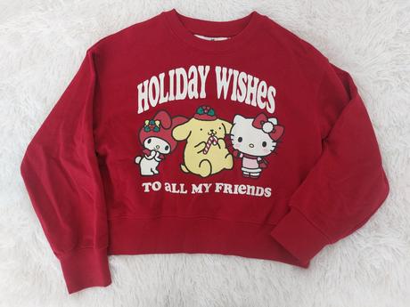 Dievčenská mikina- vianoce, h&m,146