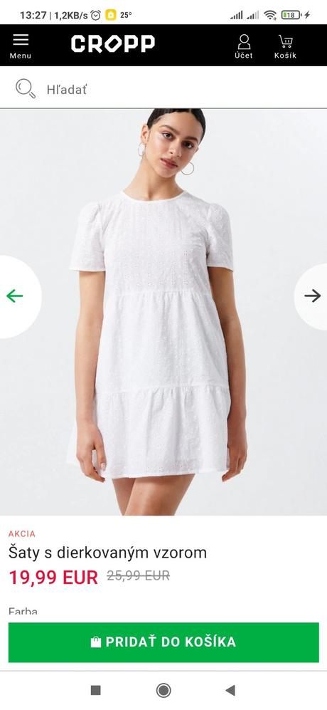 Šaty s vyšívanými kvietkami, s