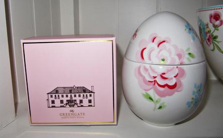 Green gate veľkonočné porcelánové vajíčko, 